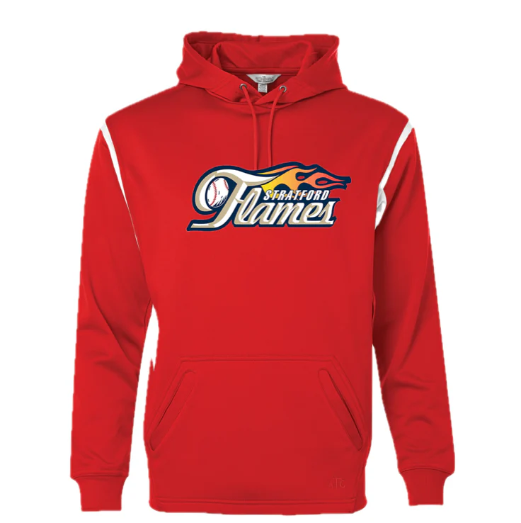 Stratford Flames VarCity Fleece Hoodie - Flames-Varcity-San-F2201 - Image 5