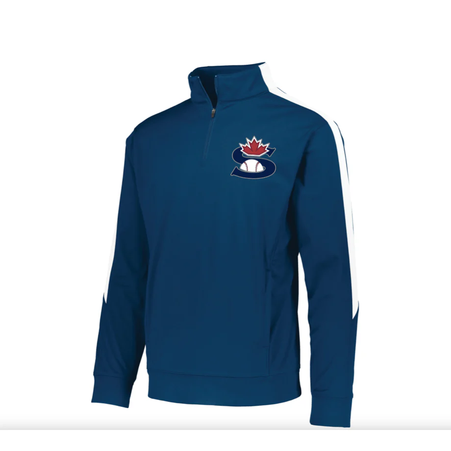 Stratford Nationals Baseball 1/4 Zip Medalist Training Jacket - STRAT-NATIONALS-AUG-4386-MEDALIST-2.0-JACKET-EMBROIDERED