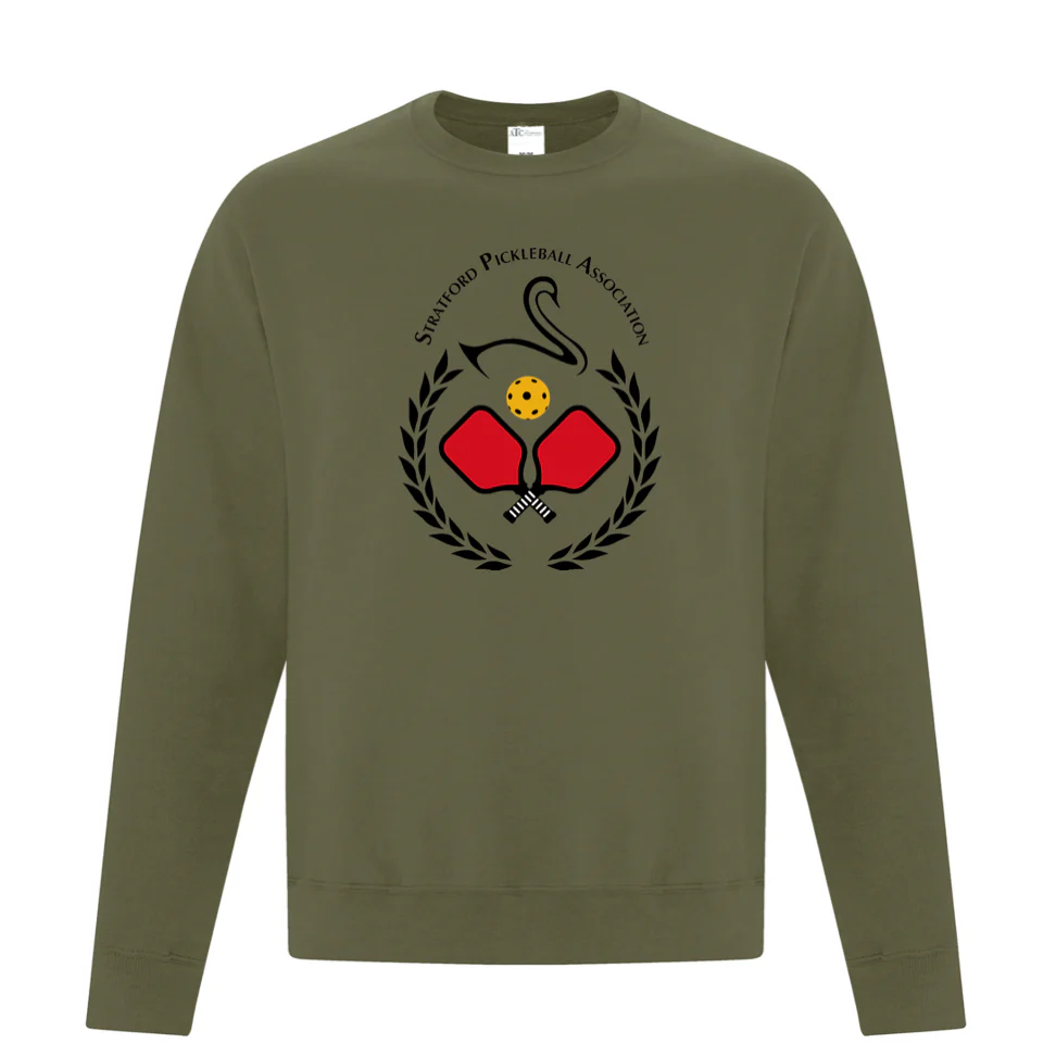 Stratford Pickleball Association - Crew Neck Sweater Full Chest Logo - 2400-Full Chest