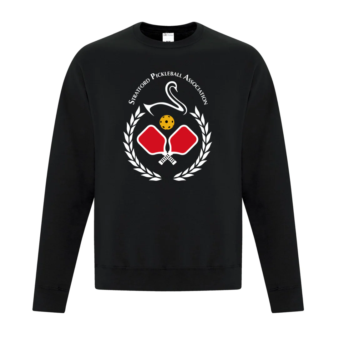 Stratford Pickleball Association - Crew Neck Sweater Full Chest Logo - 2400-Full Chest - Image 2