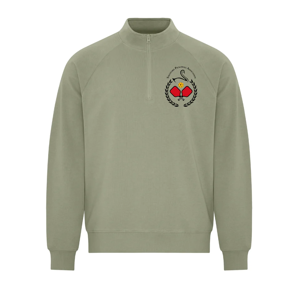 Stratford Pickleball Association LEFT Chest Logo - French Terry 1/4 Zip - 1/4 Zip - KOI2058 - Image 4