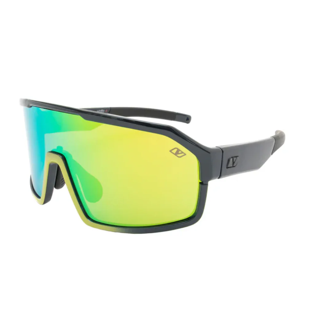 Vigor Sirroco Acid Green-Bronze Polarized Black Frame Sunglasses - Image 2