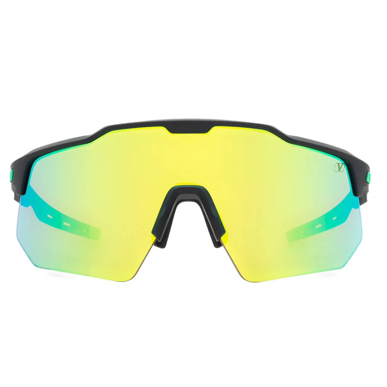 Vigor Tiburon Acid Green-Bronze Lumen+ Black Frame Sunglasses