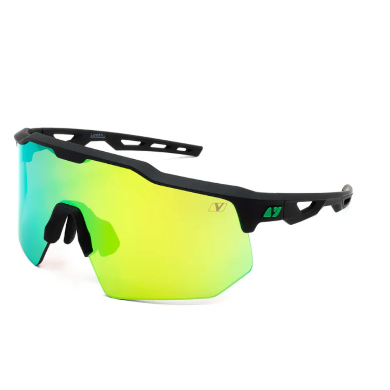 Vigor Tiburon Acid Green-Bronze Lumen+ Black Frame Sunglasses - Image 2