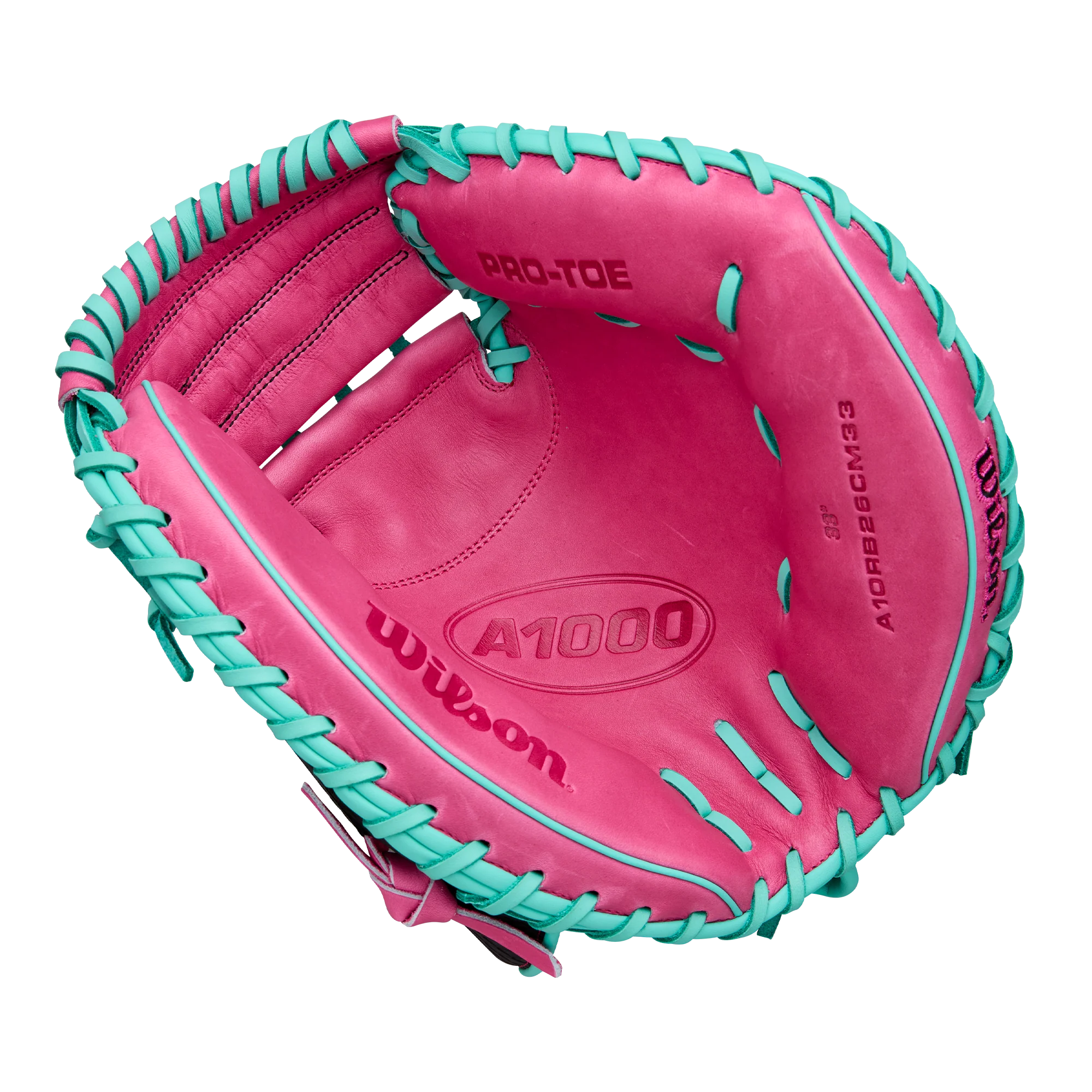Wilson A1000 CM33 33” SuperSkin/SnakeSkin Baseball Catcher’s Mitt - WBW10396633 - Image 2
