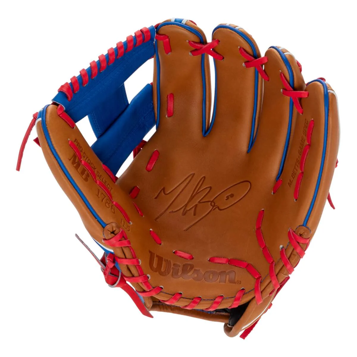 Wilson A2K 1786 Mookie Betts 11.5" Fall Collection Baseball Glove: WBW102616115 - Image 3