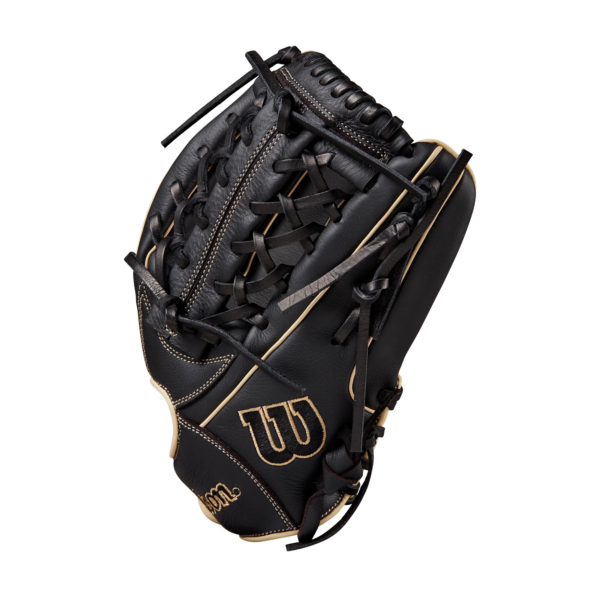 Wilson A700 12" Baseball Fielding Glove Black/Blonde - WBW10142812 / WBW10142912 - Image 3