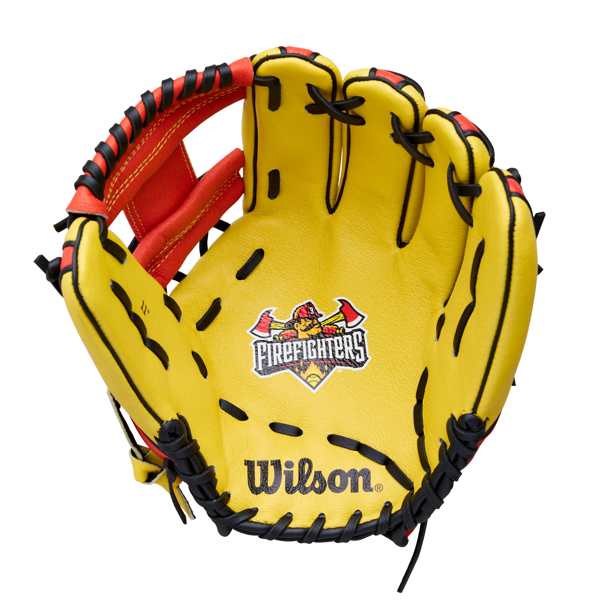 Wilson Fire Fighters 11" Youth Baseball Fielding Glove - WBW10419611 / WBW10419711 - Image 2
