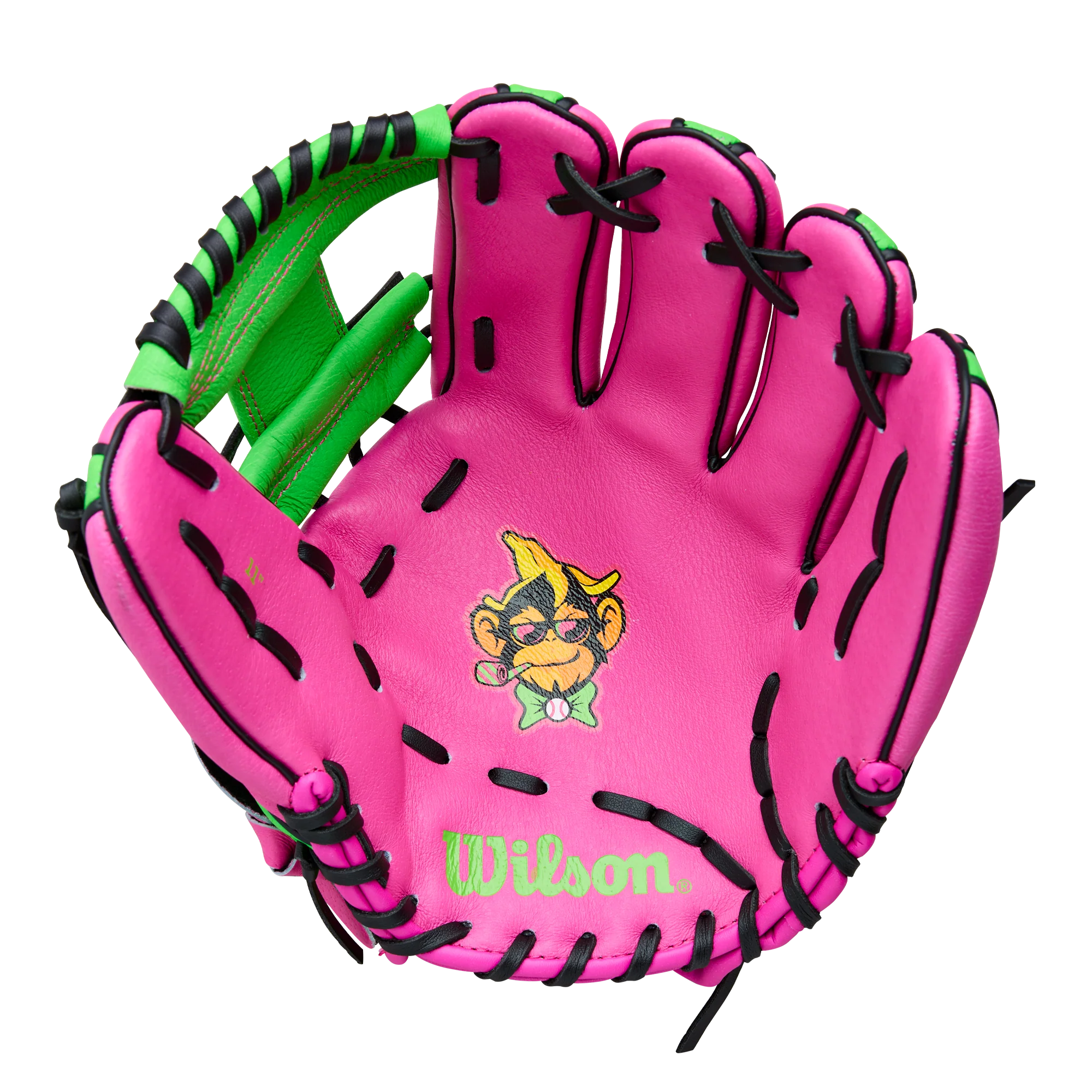 Wilson Party Animals 11" Youth Baseball Fielding Glove - WBW10419411 / WBW10419511 - Image 2
